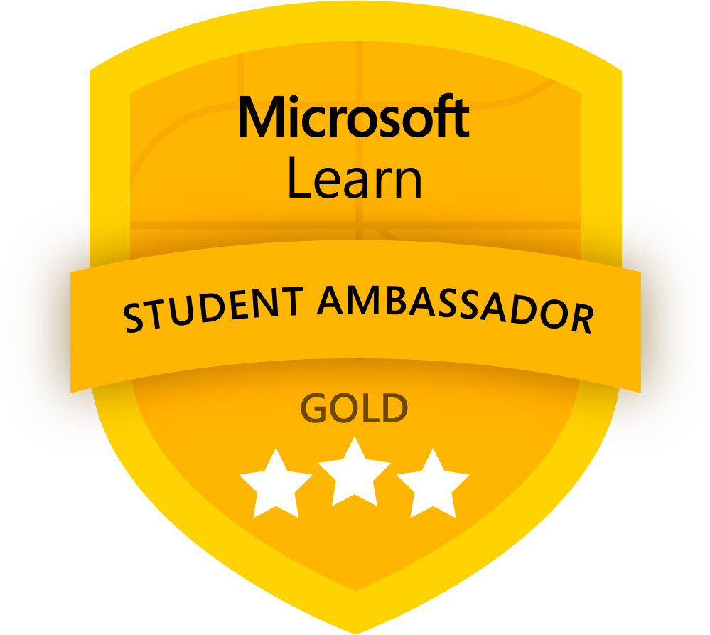 Gold Microsoft Learn Student Ambassador